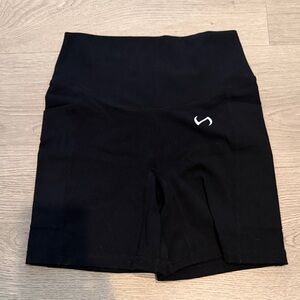 Women's Black High-Rise Bike Shorts